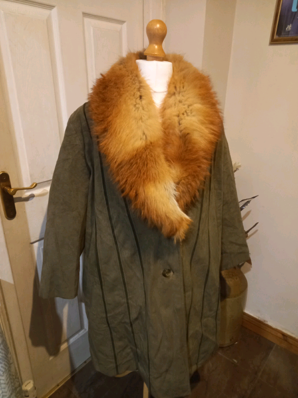 vintage fur lined coat